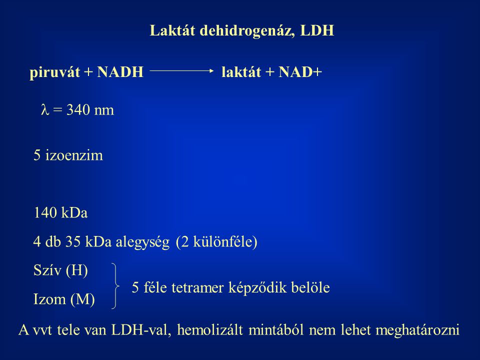 Laktát dehidrogenáz, LDH