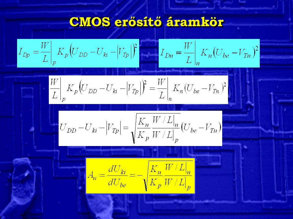 CMOS erősítő áramkör