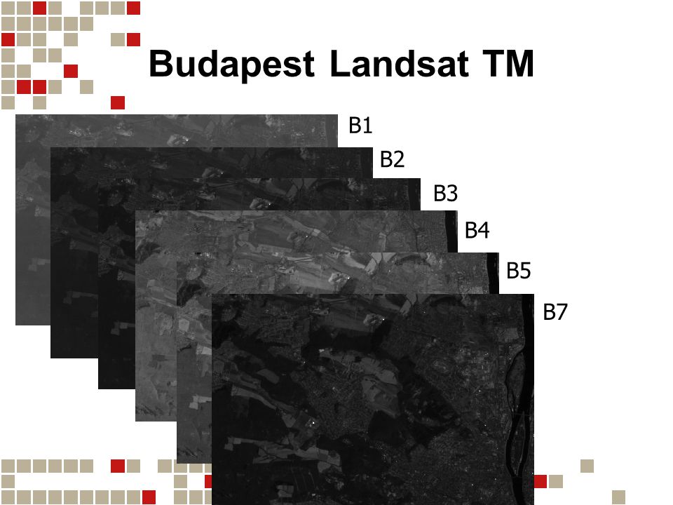 Budapest Landsat TM B1 B2 B3 B4 B5 B7