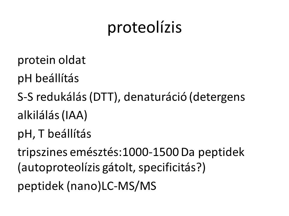 proteolízis