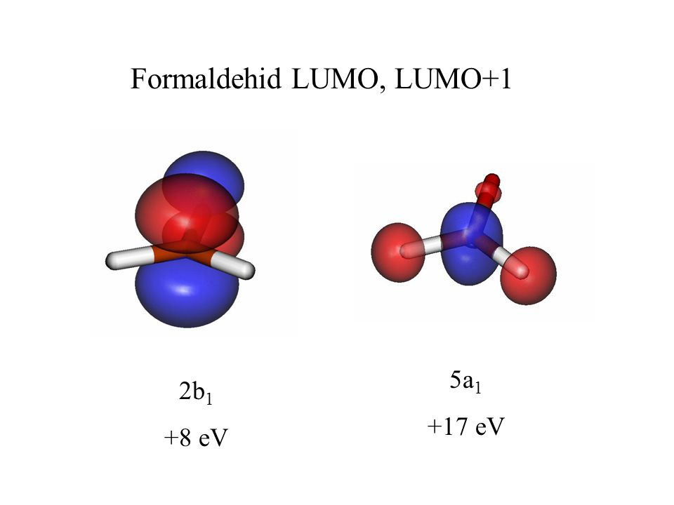 Formaldehid LUMO, LUMO+1