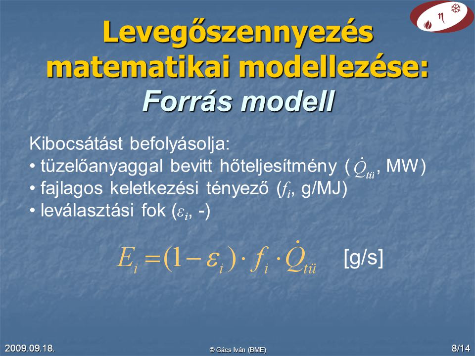 Levegőszennyezés matematikai modellezése: Forrás modell