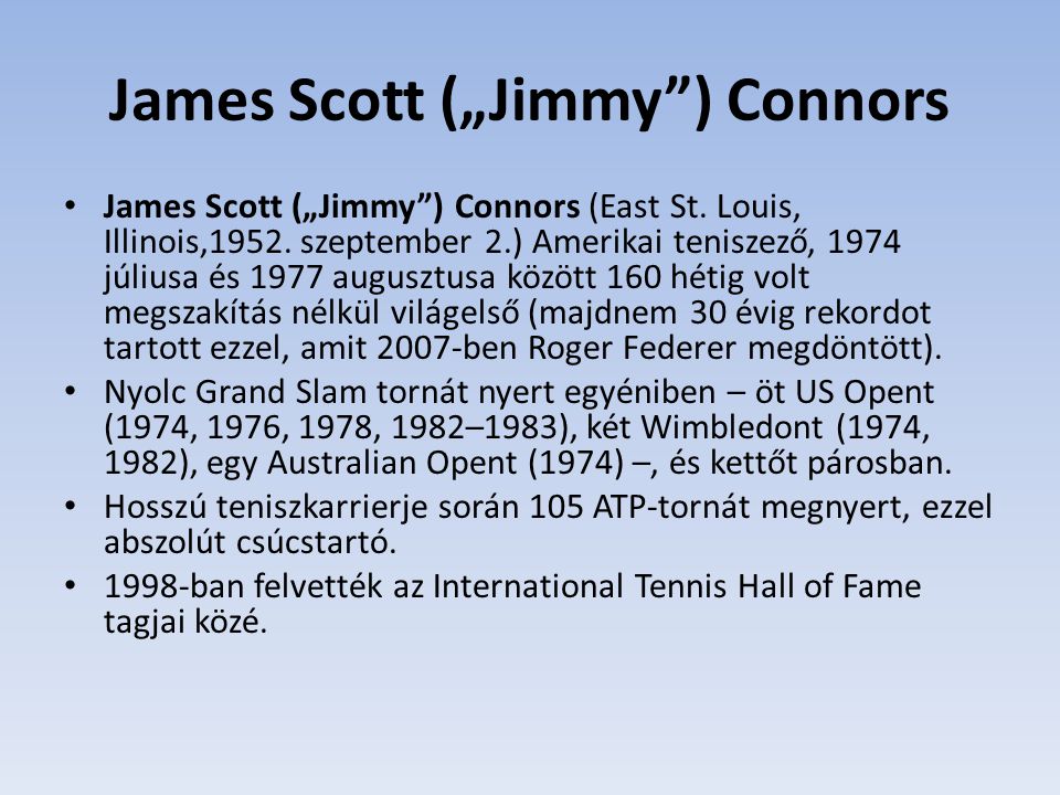 James Scott („Jimmy ) Connors