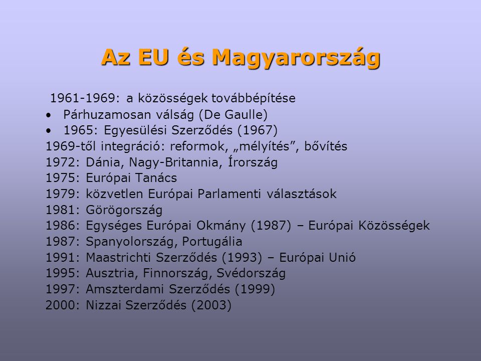 Az EU és Magyarország : a közösségek továbbépítése