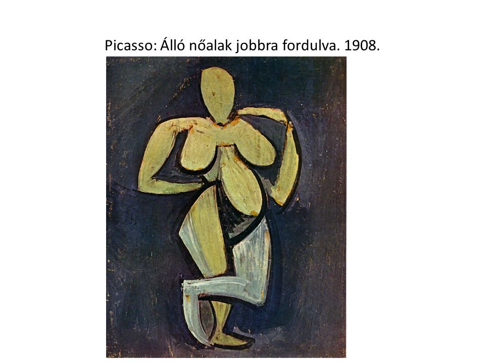 Picasso: Álló nőalak jobbra fordulva