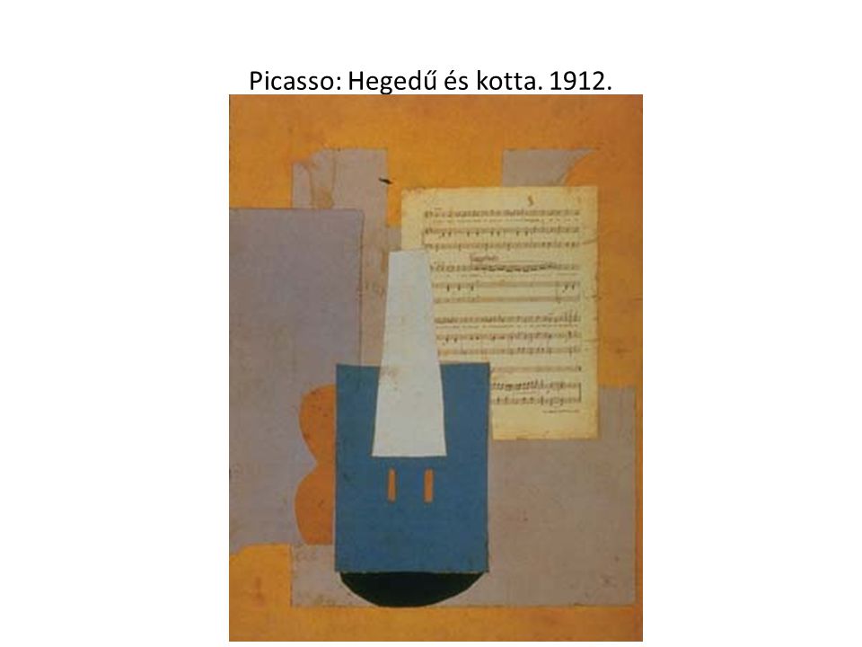 Picasso: Hegedű és kotta