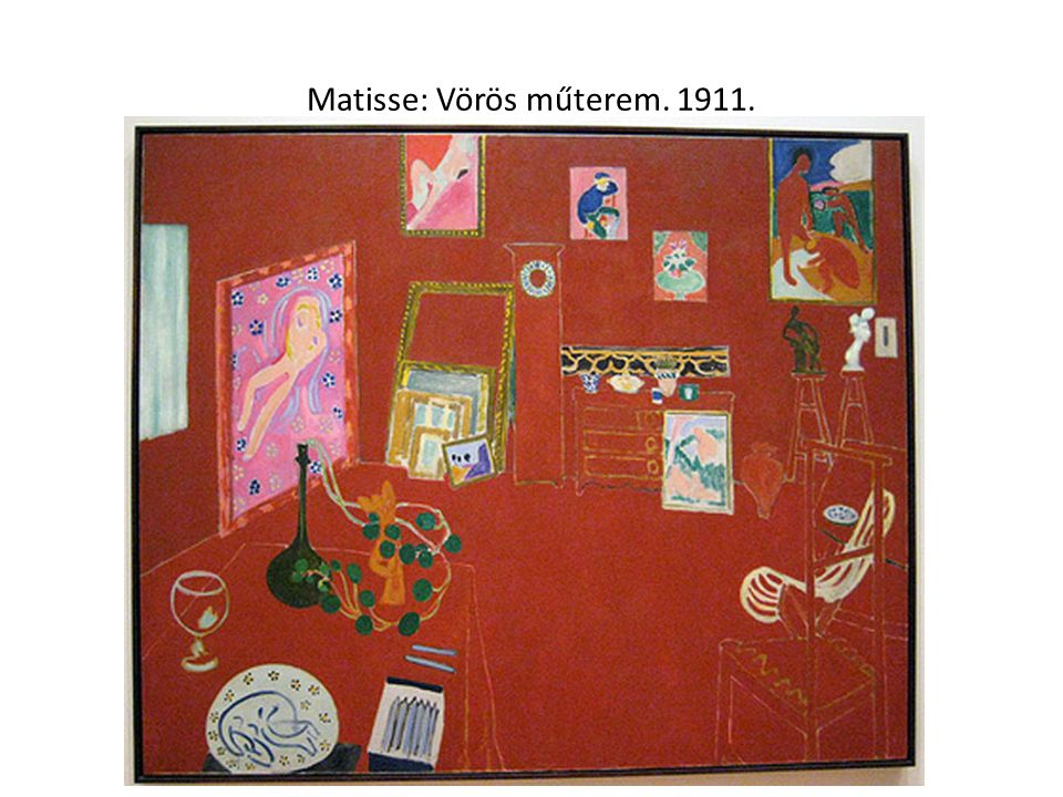 Matisse: Vörös műterem