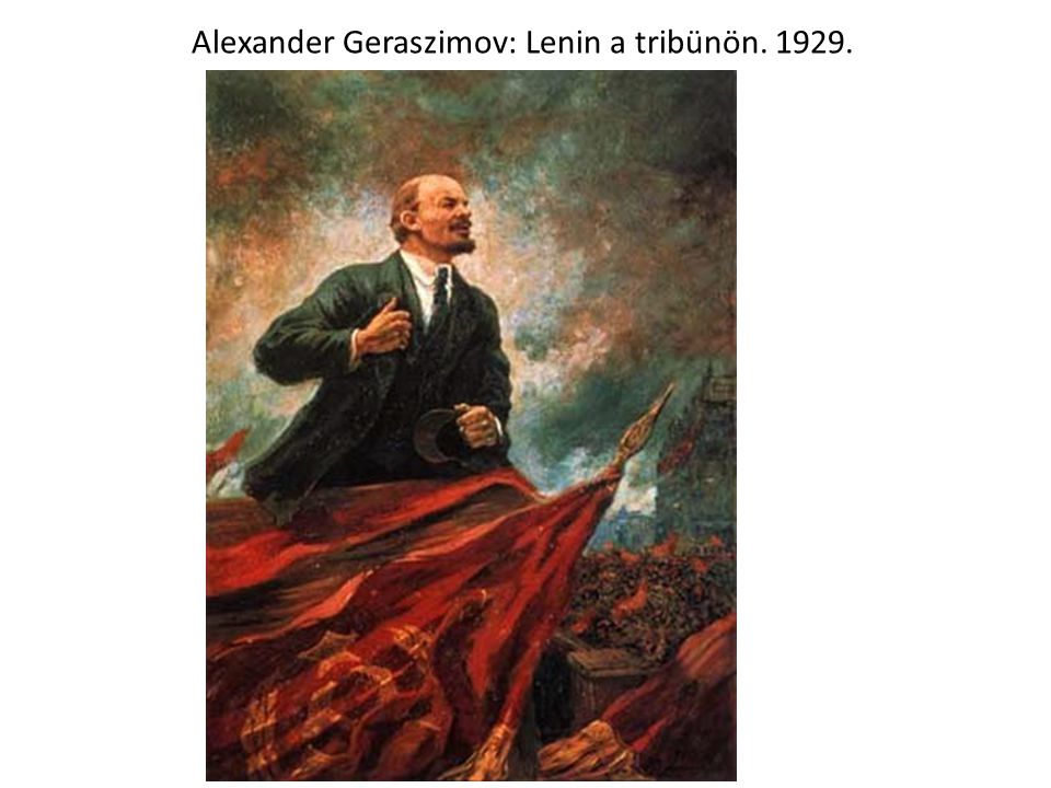 Alexander Geraszimov: Lenin a tribünön