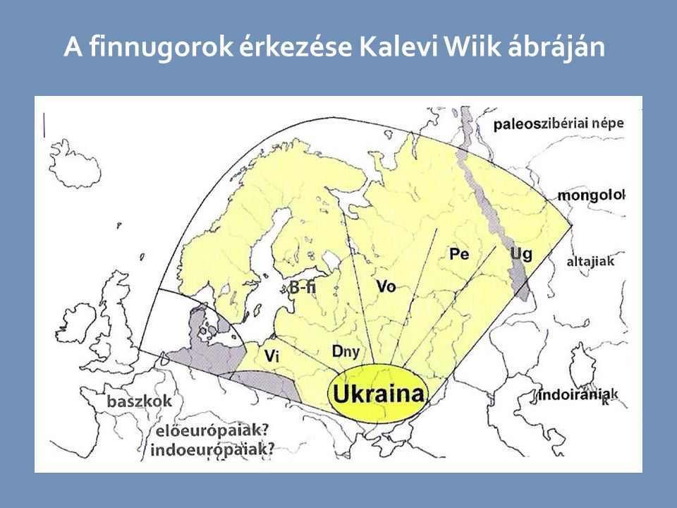 A finnugorok érkezése Kalevi Wiik ábráján