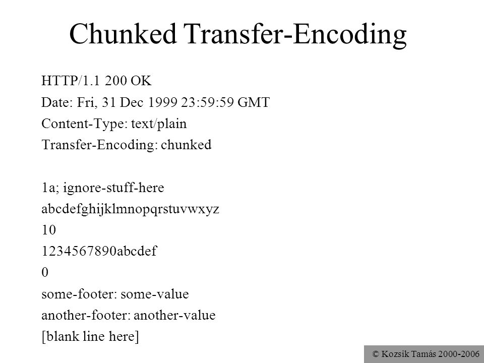 Chunked Transfer-Encoding