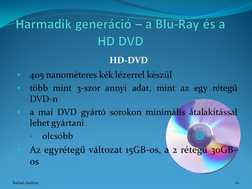 Harmadik generáció – a Blu-Ray és a HD DVD