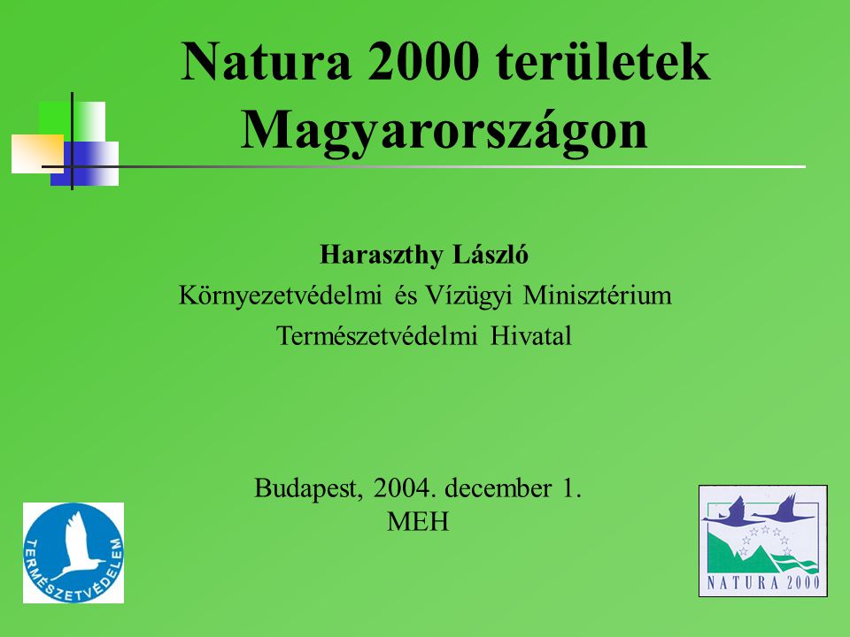 Natura 2000 területek Magyarországon