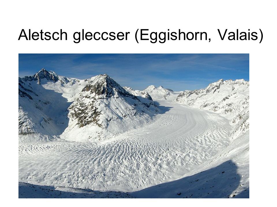 Aletsch gleccser (Eggishorn, Valais)