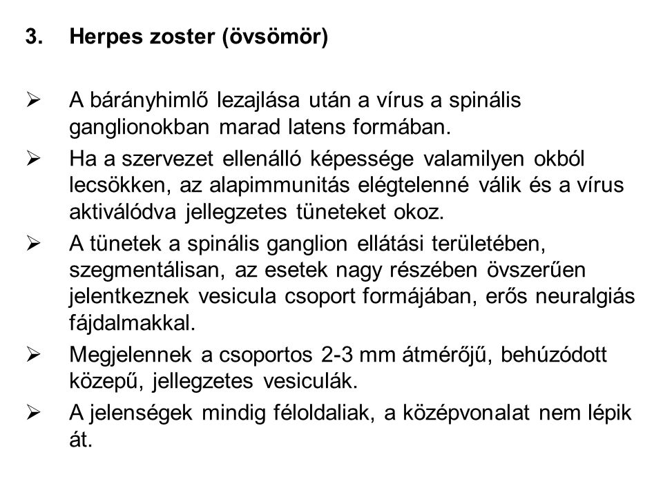 Herpes zoster (övsömör)