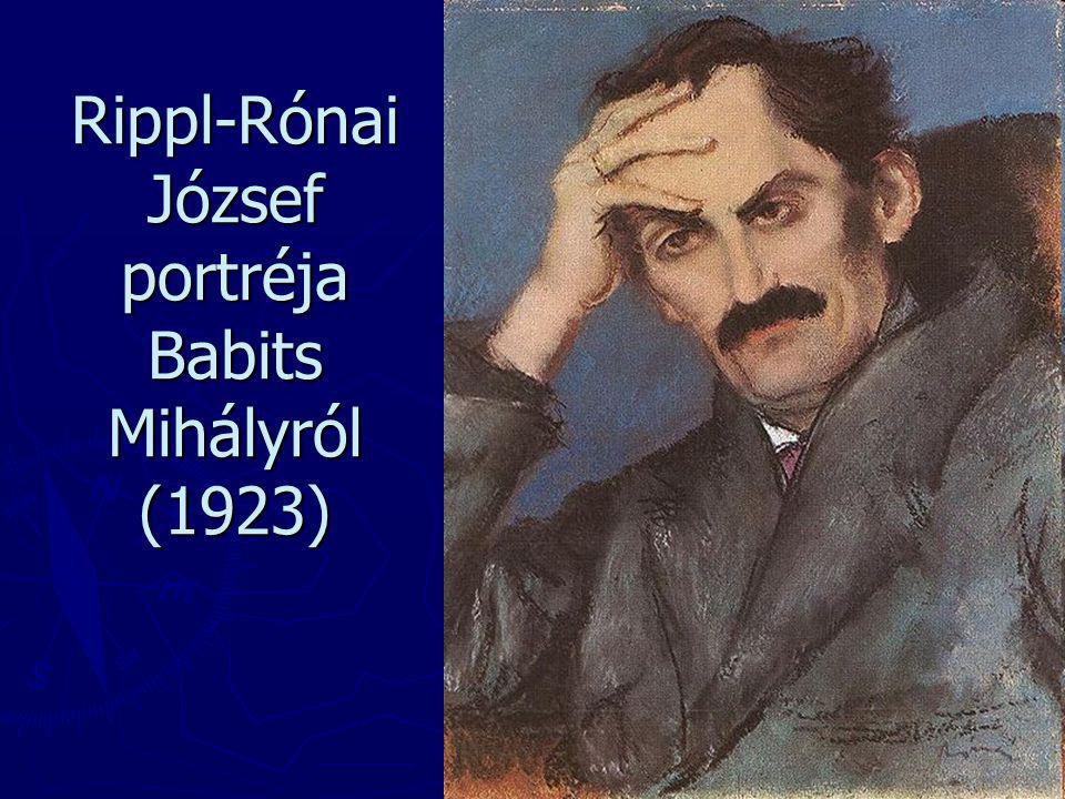 Rippl-Rónai József portréja Babits Mihályról (1923)