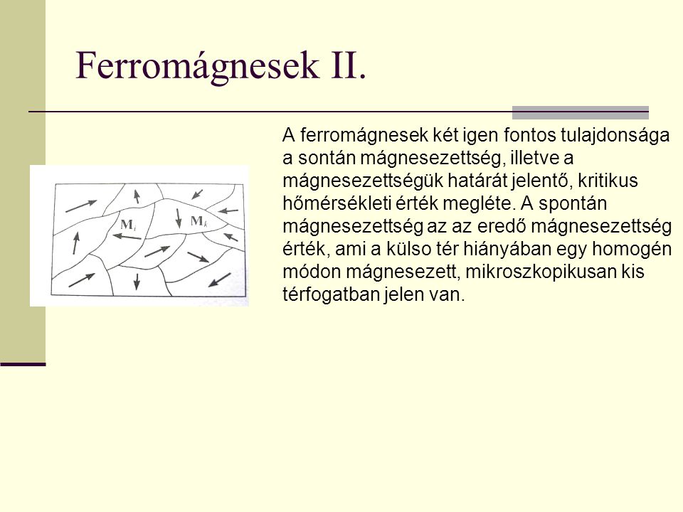 Ferromágnesek II.