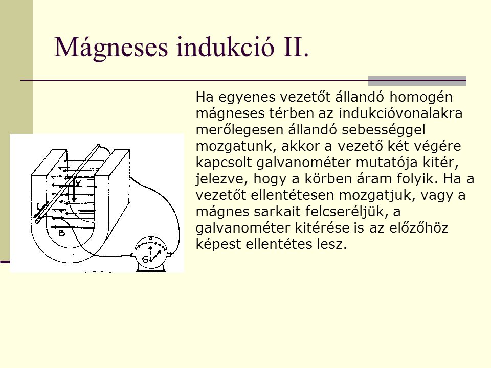 Mágneses indukció II.