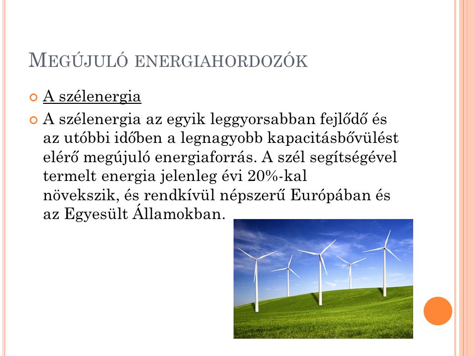 Megújuló energiahordozók