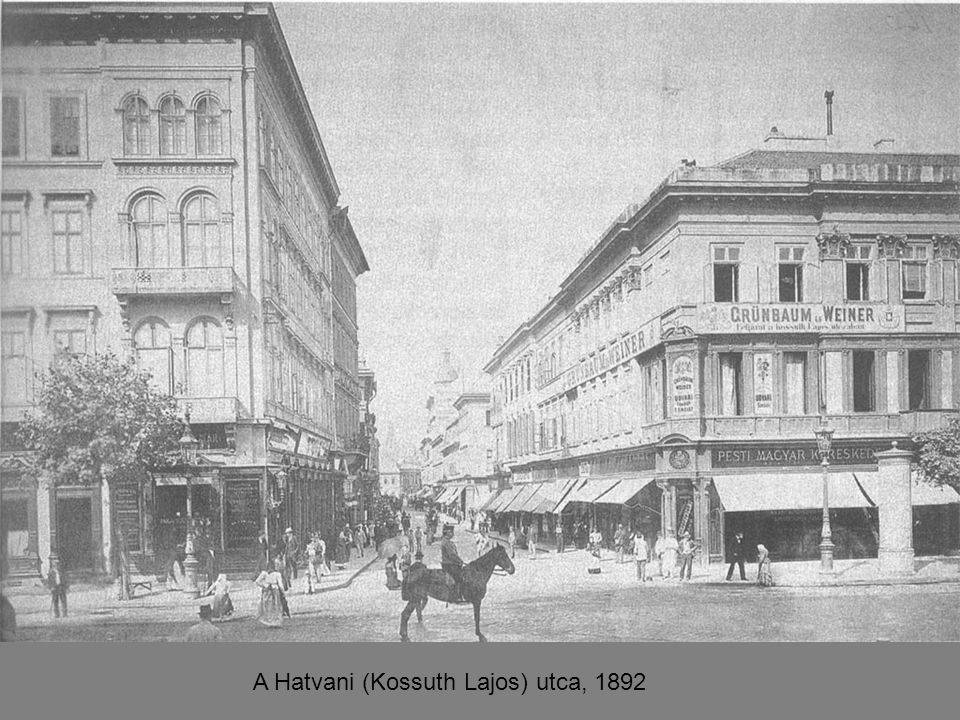 A Hatvani (Kossuth Lajos) utca, 1892