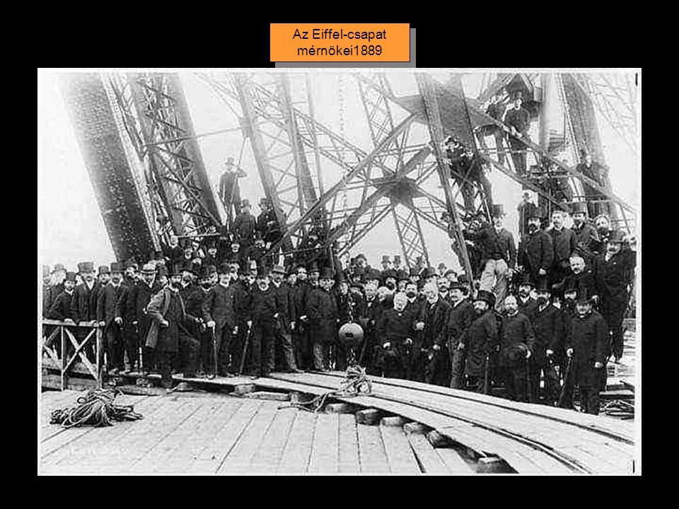 Az Eiffel-csapat mérnökei1889