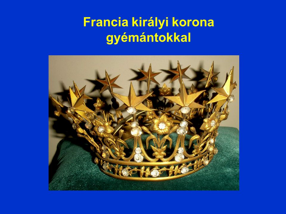 Francia királyi korona gyémántokkal