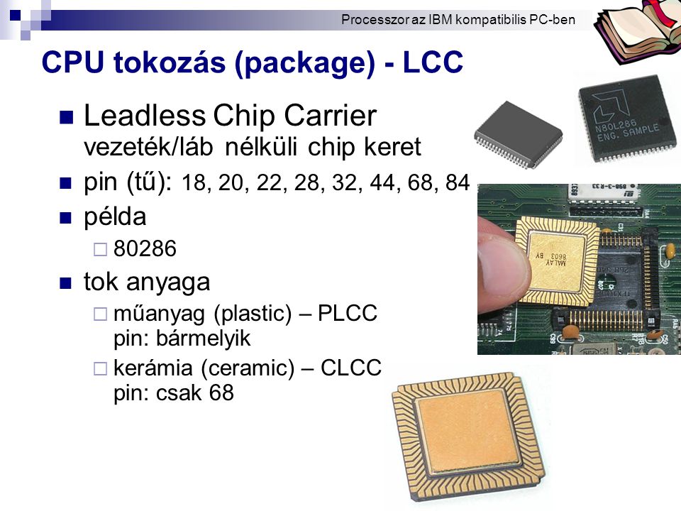 CPU tokozás (package) - LCC