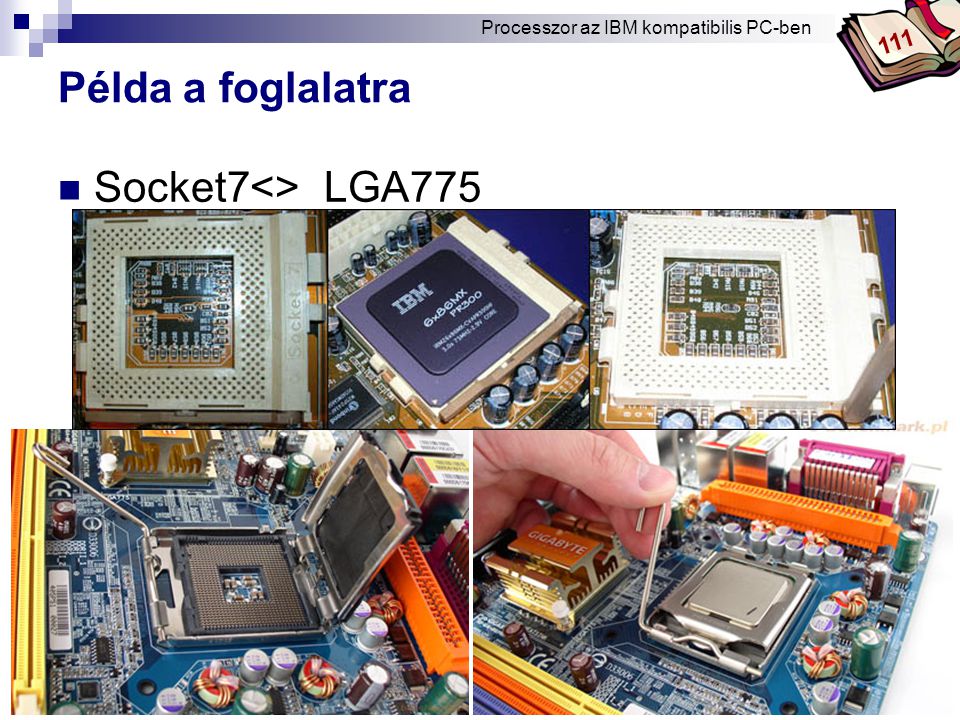 Példa a foglalatra Socket7 <> LGA