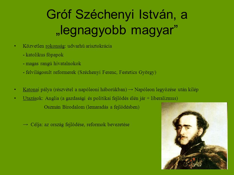 Gróf Széchenyi István, a „legnagyobb magyar