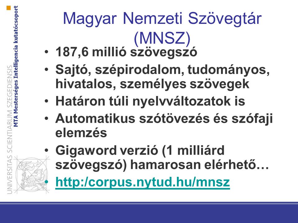 Magyar Nemzeti Szövegtár (MNSZ)
