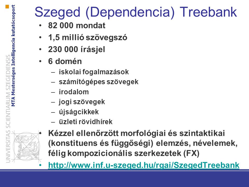 Szeged (Dependencia) Treebank