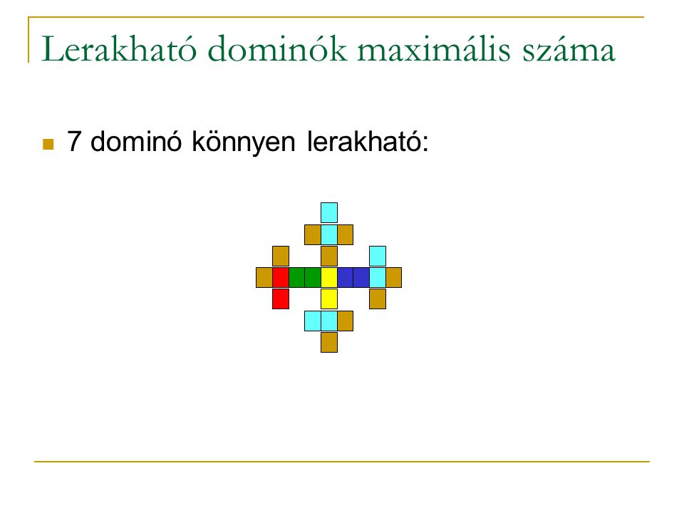 Lerakható dominók maximális száma