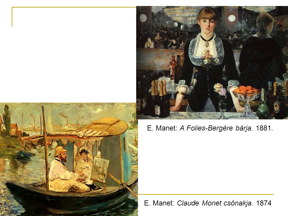 E. Manet: A Folies-Bergère bárja