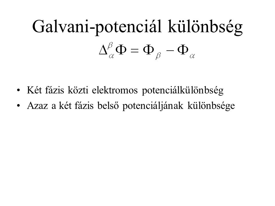 Galvani-potenciál különbség