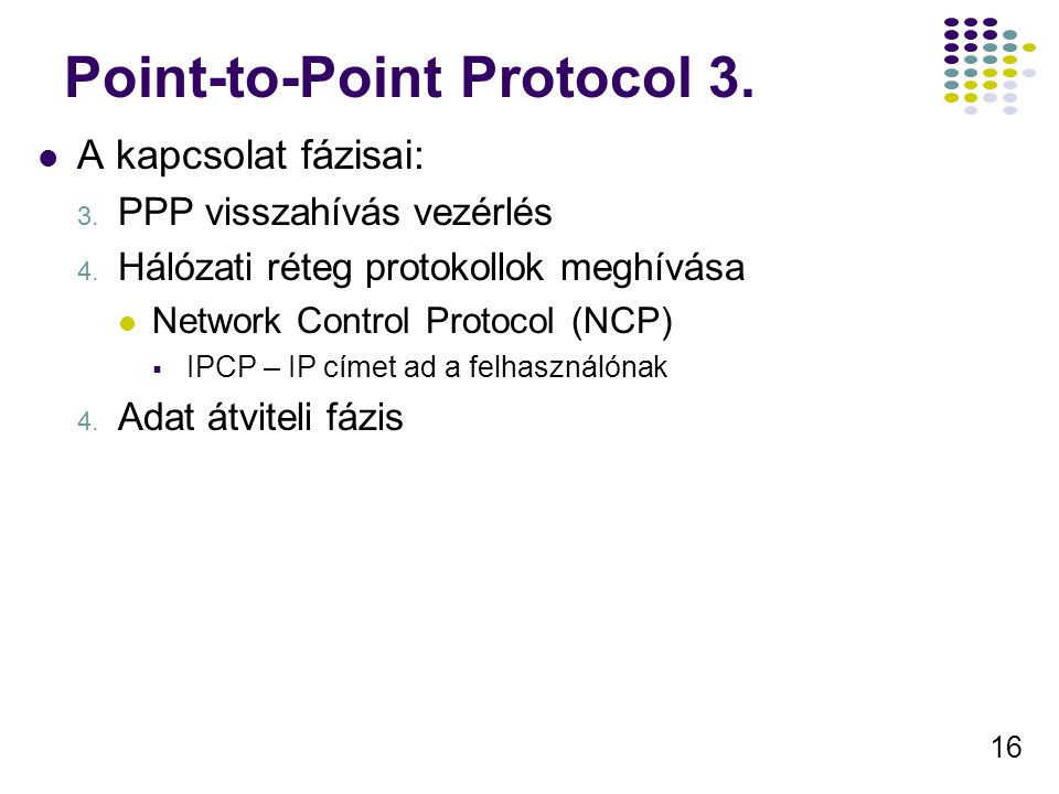 Point-to-Point Protocol 3.