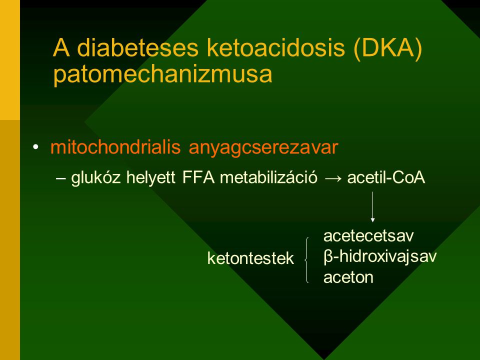 A diabeteses ketoacidosis (DKA) patomechanizmusa
