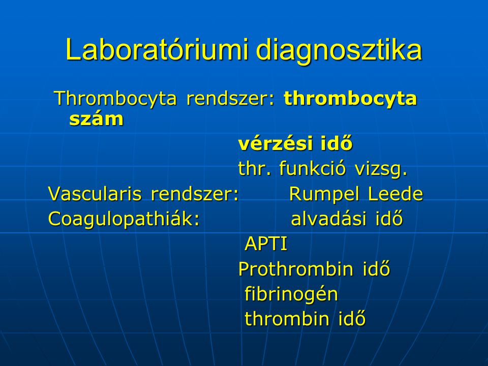 Laboratóriumi diagnosztika