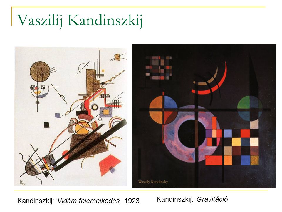 Vaszilij Kandinszkij Kandinszkij: Gravitáció