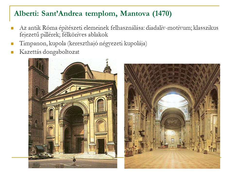 Alberti: Sant’Andrea templom, Mantova (1470)