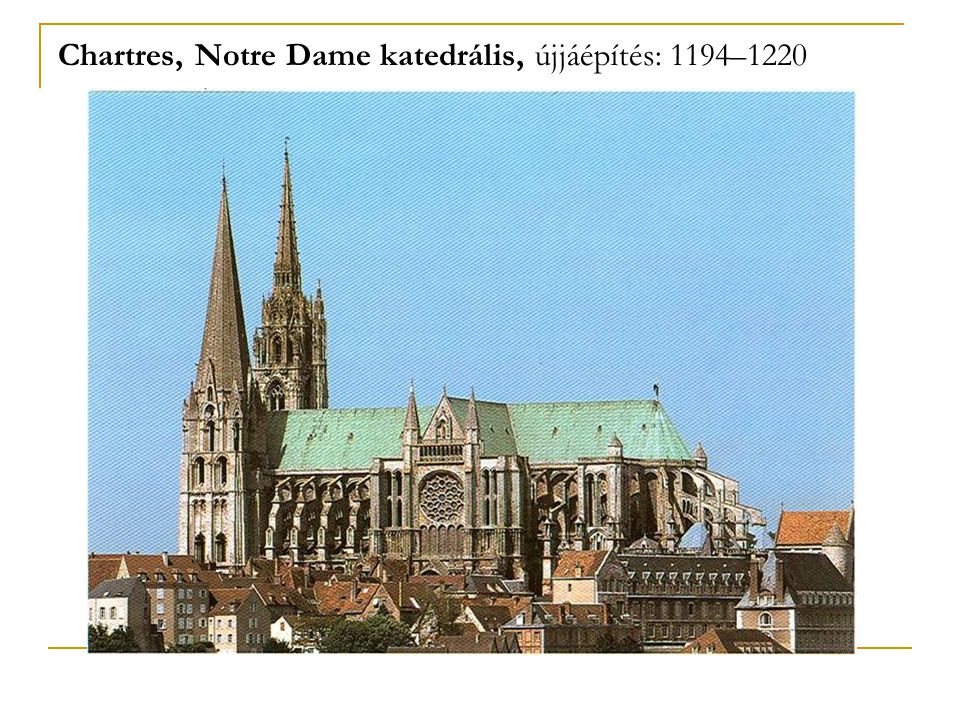 Chartres, Notre Dame katedrális, újjáépítés: 1194–1220