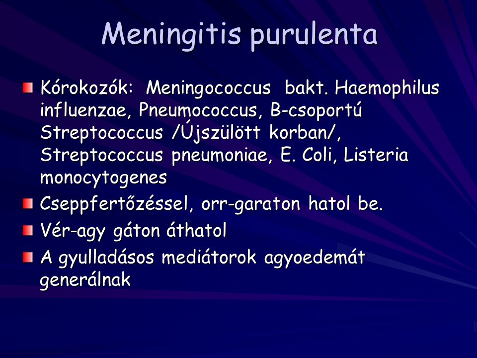 Meningitis purulenta
