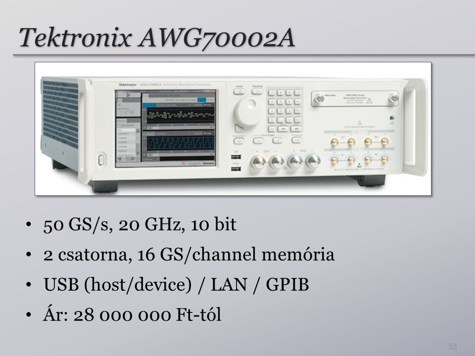 Tektronix AWG70002A 50 GS/s, 20 GHz, 10 bit