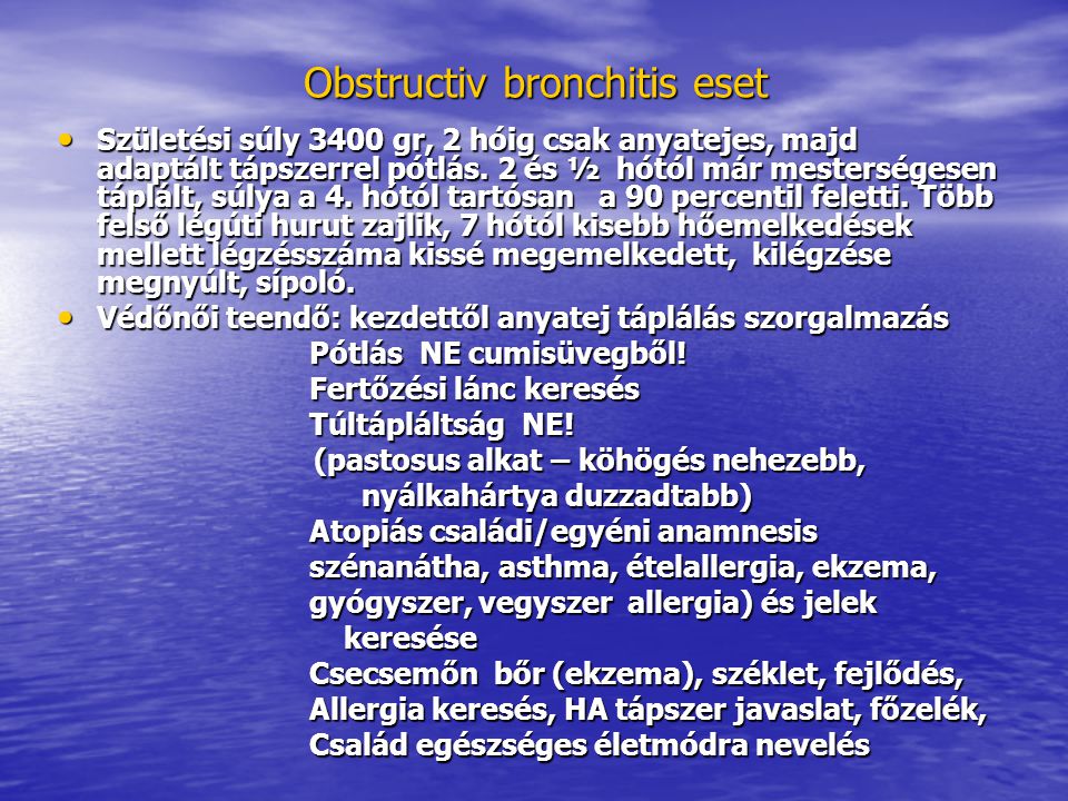 Obstructiv bronchitis eset