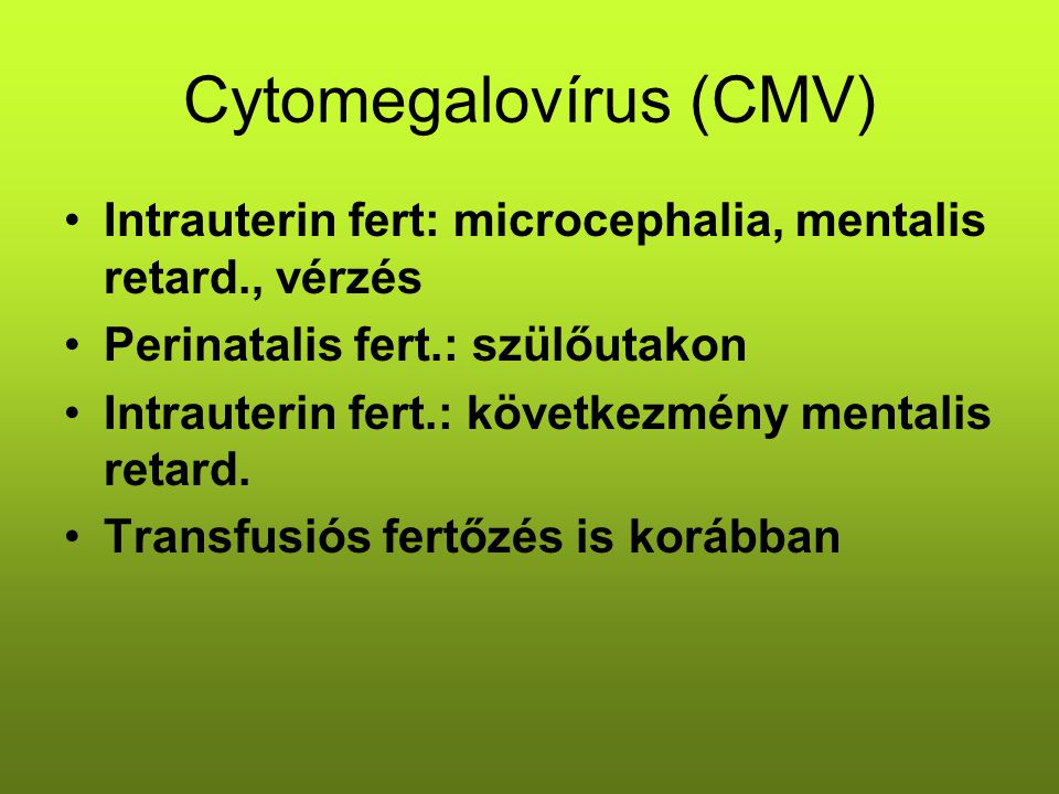 Cytomegalovírus (CMV)