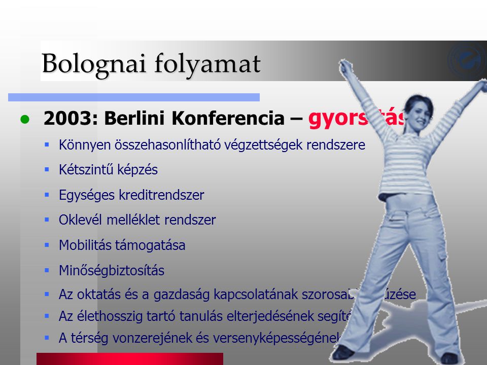 Bolognai folyamat 2003: Berlini Konferencia – gyorsítás