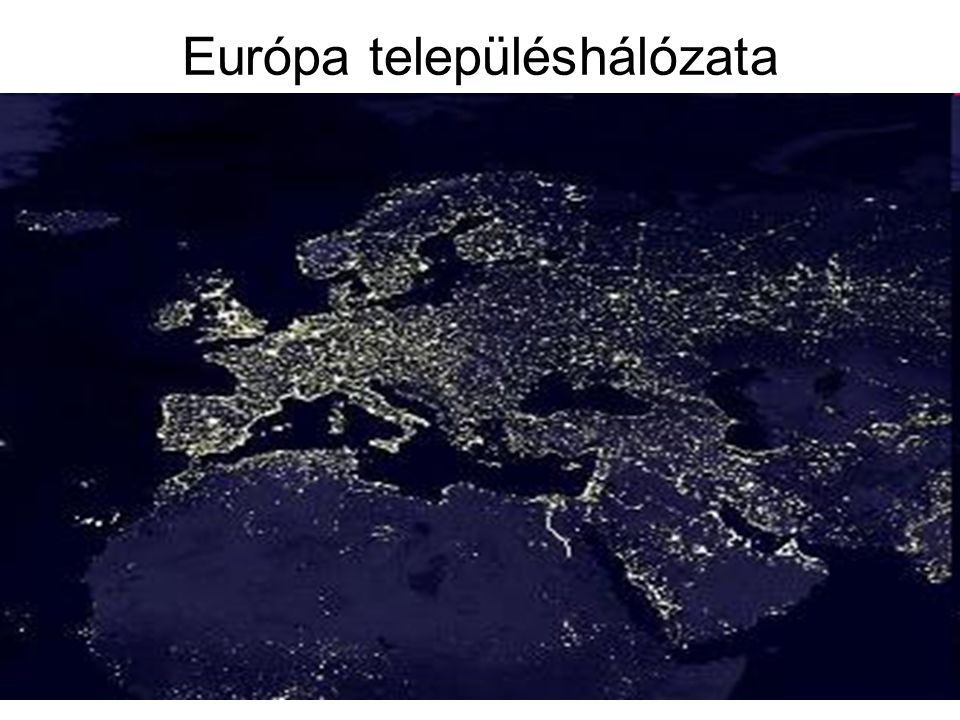 Európa településhálózata