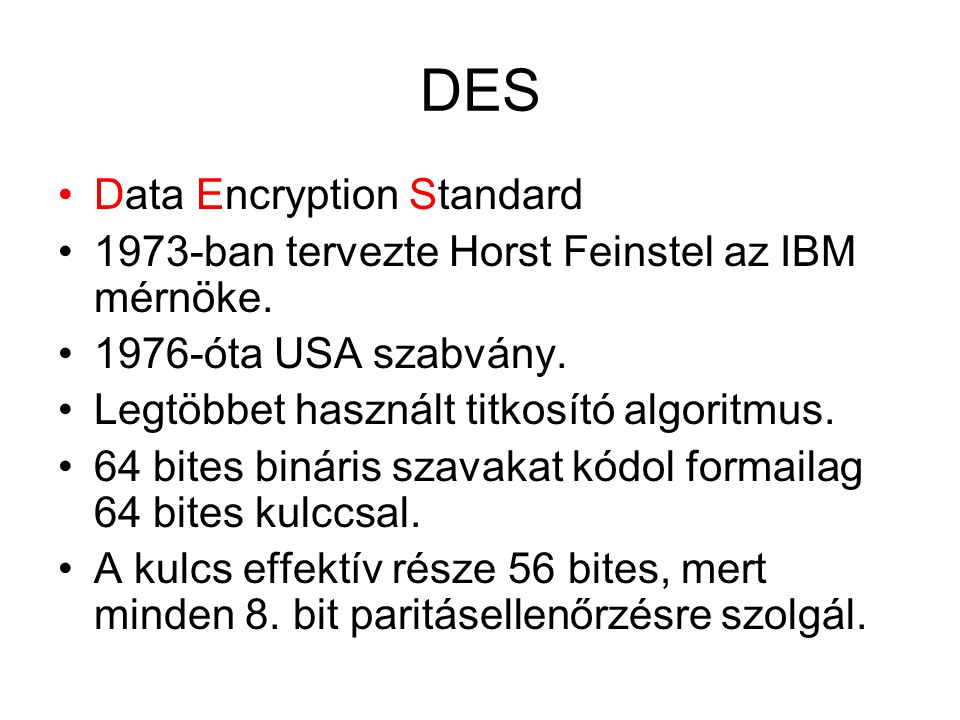 DES Data Encryption Standard