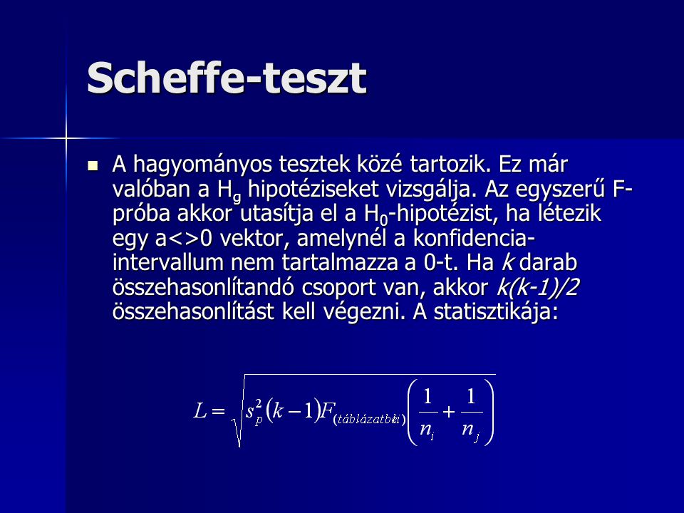Scheffe-teszt