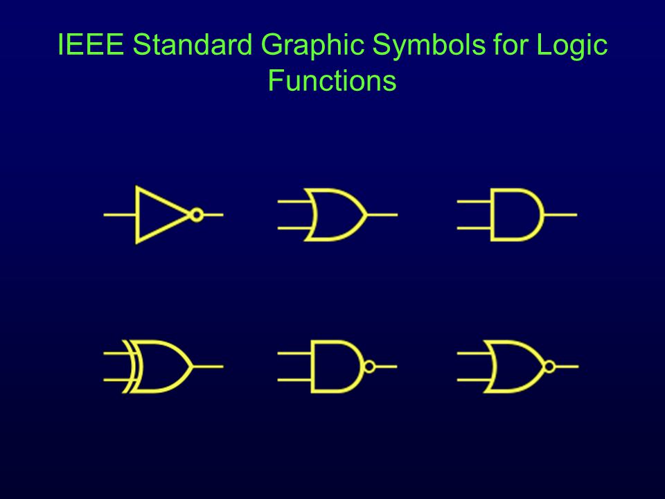 IEEE Standard Graphic Symbols for Logic Functions
