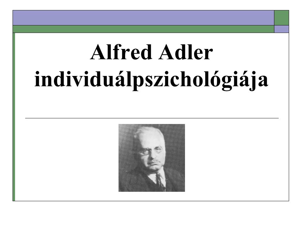 Alfred Adler individuálpszichológiája