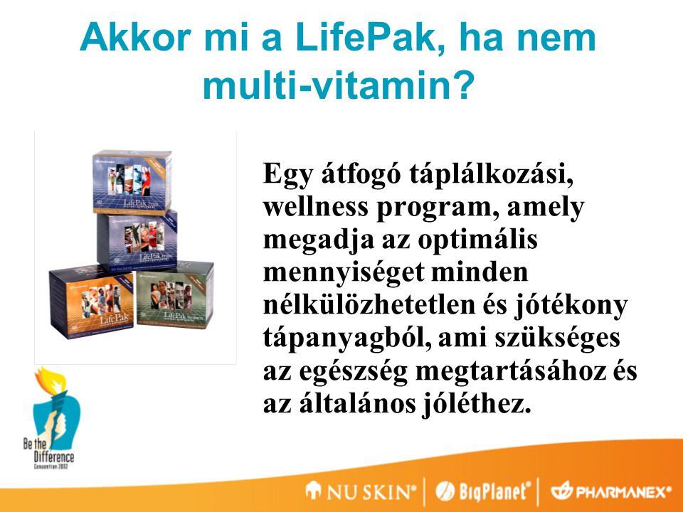 Akkor mi a LifePak, ha nem multi-vitamin